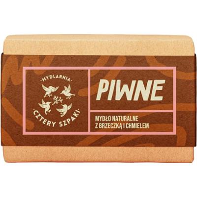 CZTERY SZPAKI - Mydło Piwne Naturalne z Brzeczką i Chmielem, 110g