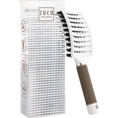 SISTER YOUNG - ZOCO WHITE - Szczotka do włosów z Włosiem Dzika do Rozczesywania, Biała