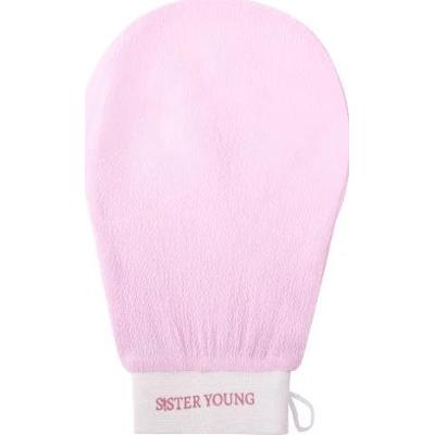SISTER YOUNG - Nova Body Glov Pink, Złuszczająca rękawica do peelingu ciała, Różowa