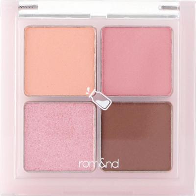 rom&nd - Better Than Eyes W03. Dry Strawberry, 7.2 g – paleta 4 cieni do powiek w odcieniach różu