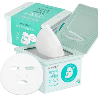 Dewytree - PICK AND QUICK Calming Full Mask, 30 szt - zestaw kojących masek do twarzy w płachcie