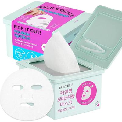 Dewytree - PICK AND QUICK Moisture Full Mask 30szt - 30 masek w płchcie o działaniu nawilżającym