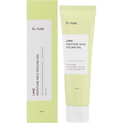 iUNIK - Lime Moisture Mild Peeling Gel, 90ml - Łagodny peeling żelowy do twarzy