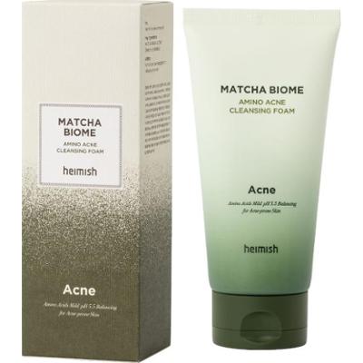 HEIMISH - Matcha Biome Amino Acne Cleansing Foam, 150 ml - pianka do mycia skóry tłustej i trądzikowej