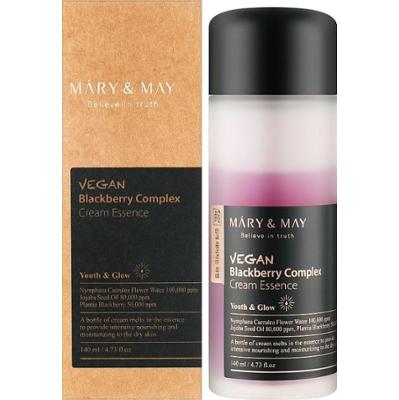 Mary&May - Vegan Blackberry Complex Cream Essence, 140ml - kremowa esencja do twarzy