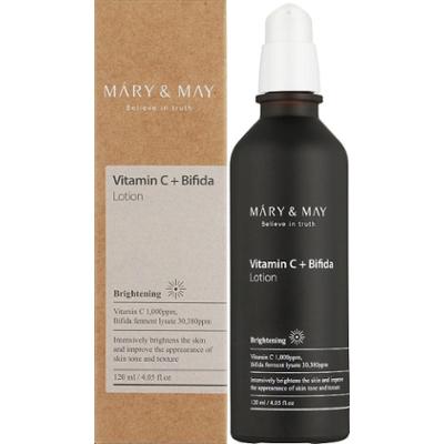 Mary&May - Vitamine C+ Bifida Lotion, 120ml - Rozjaśniający balsam do twarzy