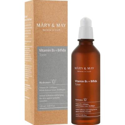 Mary&May - Vitamine B5 + Bifida Toner, 120ml - rozświetlający tonik z pantenolem i witaminąC