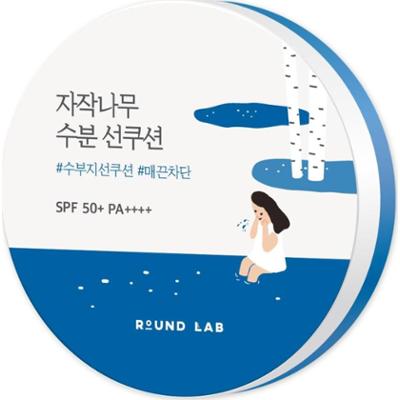 Round Lab - Birch Juice Moisutrizing Sun Cushion SPF 50+ PA++++, 15g - nawilżający krem ochronny w formie cushion