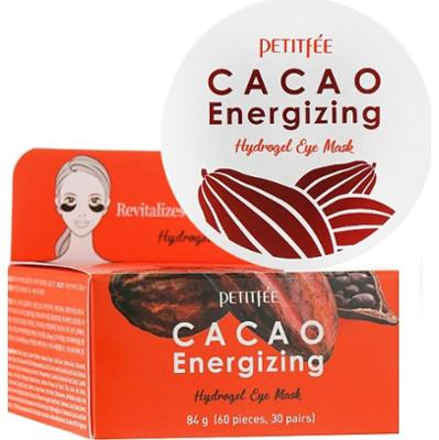 Petitfee - Cacao Energizing Hydrogel Eye Mask, 60szt. - hydrożelowe płatki pod oczy