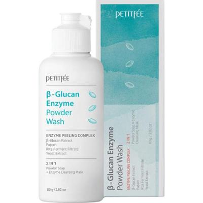 Petitfee - B-Glucan Enzyme Powder Wash, 80 g - łagodzący puder enzymatyczny do mycia twarzy