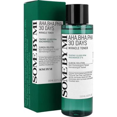 SOME BY MI - AHA BHA PHA 30 Days Miracle Toner, 150ml - tonik do cery trądzikowej