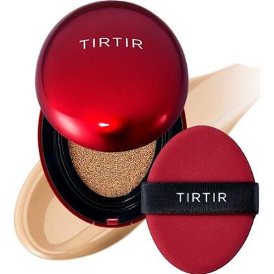 TIRTIR - Mask Fit Red Mini Cushion 27N Camel, 4.5g - podkład w formie cushion, najciemniejszy odcień z neutralnymi tonami, wersja mini