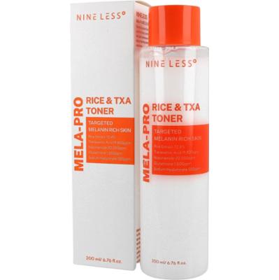 NINE LESS - MELA-PRO Rice & TXA Toner, 200ml - Tonik do twarzy z ryżem i kwasem traneksamowym