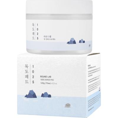 Round Lab - 1025 Dokdo Pad, 120ml - Złuszczające płatki do twarzy 70szt