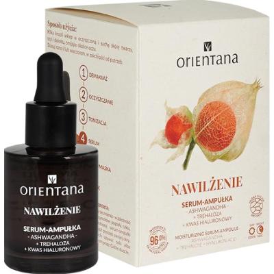 ORIENTANA - Ampułka Serum Nawilżające Ashwagandha Trehaloza Kwas Hialuronowy, 30ml