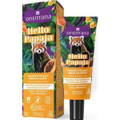 ORIENTANA - HELLO PAPAJA Energetyzujący krem do twarzy na dzień Witamina C Olejk z awokado, 40ml