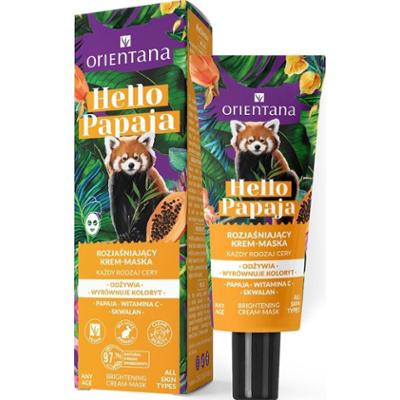 ORIENTANA - HELLO PAPAJA Rozjaśniający krem-maska Witamina C Skwalan, 40ml