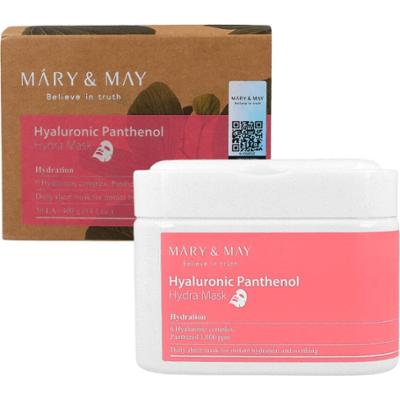Mary&May - Hyaluronic Panthenol Hydra Mask, 30szt. - zestaw 30 masek nawilżająco-kojących