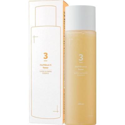 Numbuzin - No.3 Super Glowing Essence Tone,r 200ml - tonik do twarzy