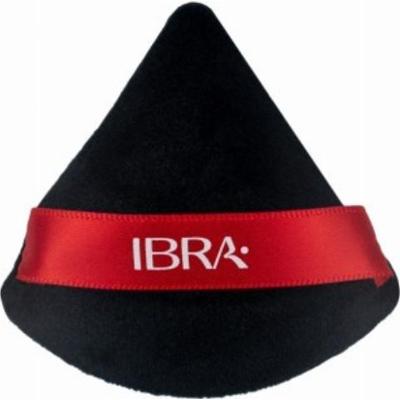 IBRA Makeup - Puszek do pudru trójkątny, czarny