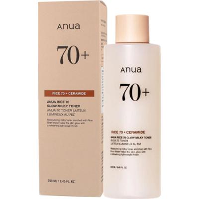 ANUA - Rice 70 Glow Milky Toner, 250ml - lekki mleczny tonik do twarzy