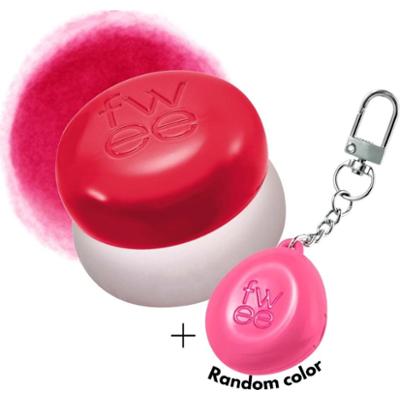 FWEE - Lip&Cheek Blurry Pudding Pot RD02 Mule, 5g + Pendant Keyring - pudding do makijażu ust i policzków w odcieniu malinowego różu + breloczek