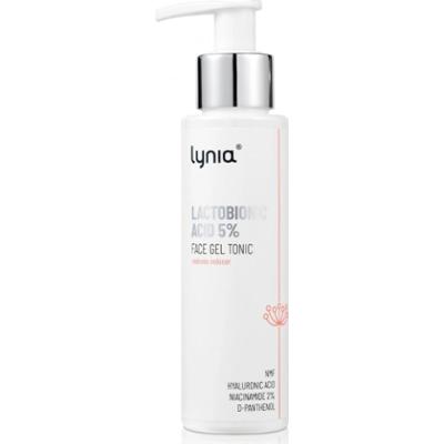 Lynia - Tonik żelowy dla cery wrażliwej, naczynkowej z kwasem laktobionowym 5%, 100 ml