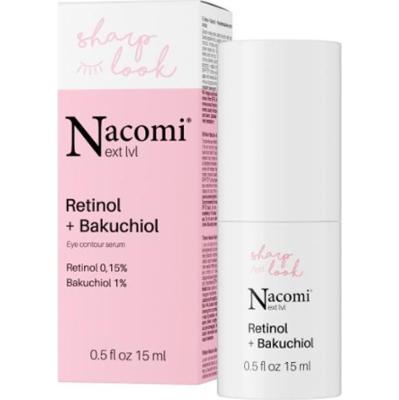 NACOMI - Next level Serum pod oczy przeciwzmarszczkowe, Retinol 0,15% +Bakuhiol 1% , 15ml