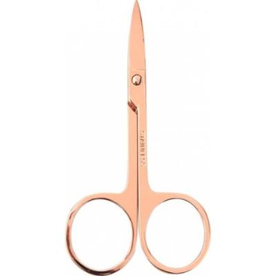 ECARLA - Nożyczki kosmetyczne do skórek paznokci, szablonów, 9 cm różowe złoto