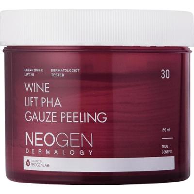 NEOGEN - Wine Lift PHA Gauze Peeling, 30szt. - peelingujące płatki do twarzy