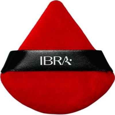 IBRA Makeup - Puszek do pudru trójkątny, czerwony