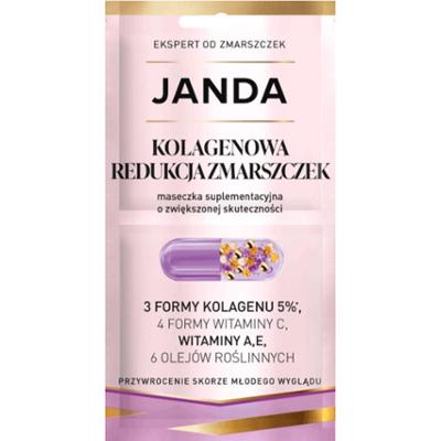 JANDA - Maseczka Suplementacyjna Kolagenowa Redukcja Zmarszczek, 2x4ml