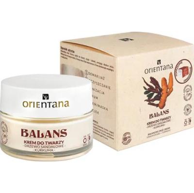 ORIENTANA - Krem do twarzy Balans drzewo sandałowe kurkuma, 50ml