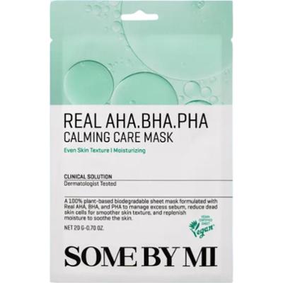 SOME BY MI - Real Aha Bha Pha Calming Care Mask, 20g - wygładzająca maska w płachcie