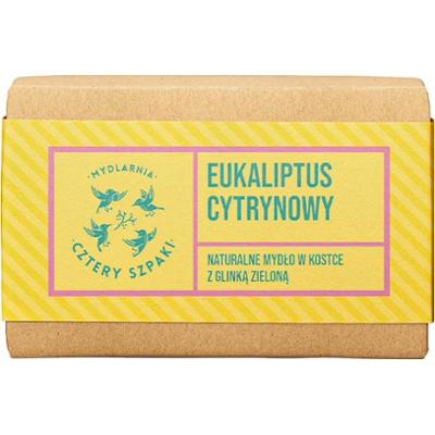 CZTERY SZPAKI - Eukaliptus Cytrynowy - naturalne mydło w kostce, 110g