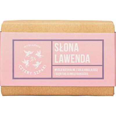 CZTERY SZPAKI - Słona Lawenda - naturalne mydło w kostce, 110g