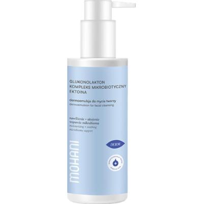 MOHANI - Nawilżająca dermoemulsja do mycia twarzy z glukonolaktonem, ektoiną i kompleksem mikrobiotycznym, 150g