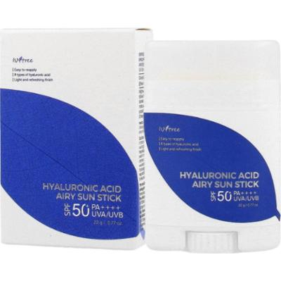 ISNTREE - Hyaluronic acid airy sun stick, 22g - nawilżający sztyft przeciwsłoneczny