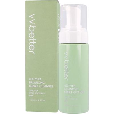 vvbetter - JEJU YUJA Balancing Bubble Cleanser, 145ml - łagodna pianka oczyszczająca do twarzy