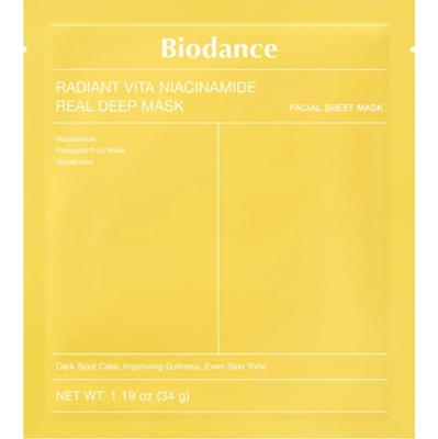 BIODANCE - Radiant Vita Niacinamide Real Deep Mask, 34g - rozjaśniająca maseczka do twarzy