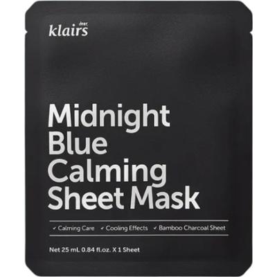 KLAIRS - Midnight Blue Calming Sheet Mask, 25 ml - kojąca maseczka w płachie