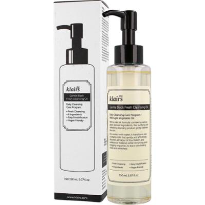 KLAIRS - Gentle Black Fresh Cleansing Oil, 150ml - Lekki olejek do demakijażu
