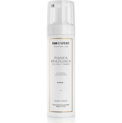 TanExpert - Premium Line Dark Topaz, 200ml - Pianka brązująca do twarzy i ciała Chłodna Opalenizna