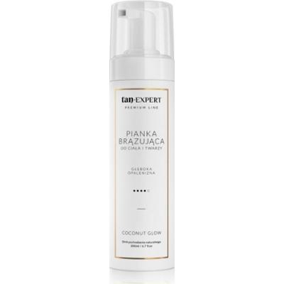 TanExpert - Premium Line Coconut Glow, 200ml - Pianka brązująca do twarzy i ciała Głęboka Opalenizna