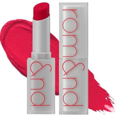 rom&nd - Zero Matte Lipstick 19 Red Suffer, 3g - matowa pomadka do ust w odcieniu różowej czerwieni