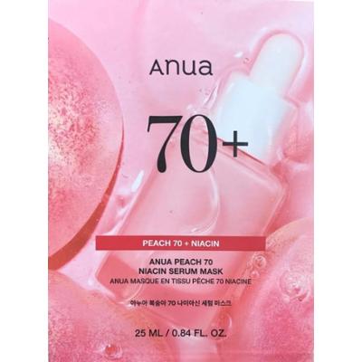 ANUA - Peach 70 Niacin Serum Mask, 25ml - Rozświetlająco-nawilżająca maska do twarzy