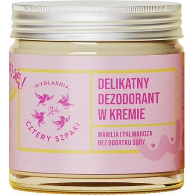 CZTERY SZPAKI - Delikatny dezodorant w kremie Wanilia i Palmaroza, 60ml