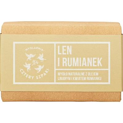 CZTERY SZPAKI - Mydło Len i Rumianek, 110g