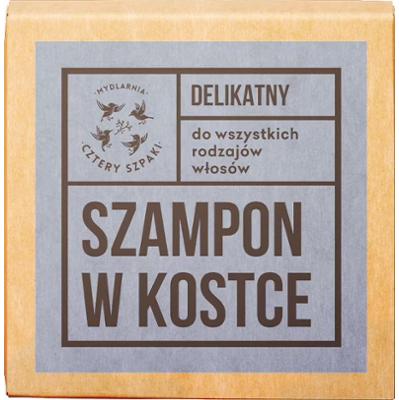 CZTERY SZPAKI - Delikatny szampon do włosów w kostce, 75g