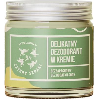 CZTERY SZPAKI - Delikatny dezodorant w kremie bezzapachowy, 60ml